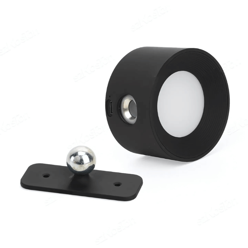 Wireless LED wall lamp with battery &amp; 360° rotation