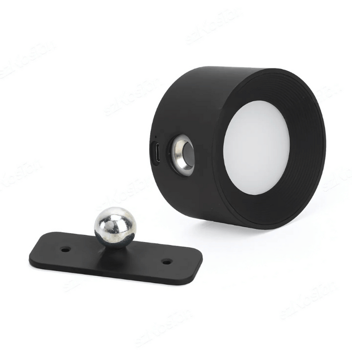 Wireless LED wall lamp with battery &amp; 360° rotation