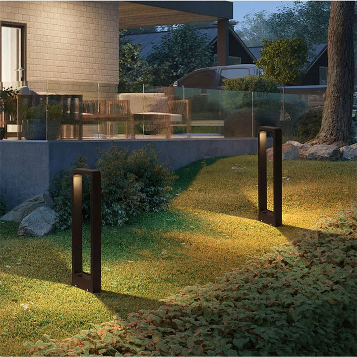 Modern weatherproof LED garden light for stylish path and patio lighting