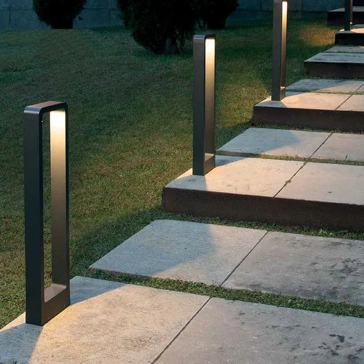Modern weatherproof LED garden light for stylish path and patio lighting