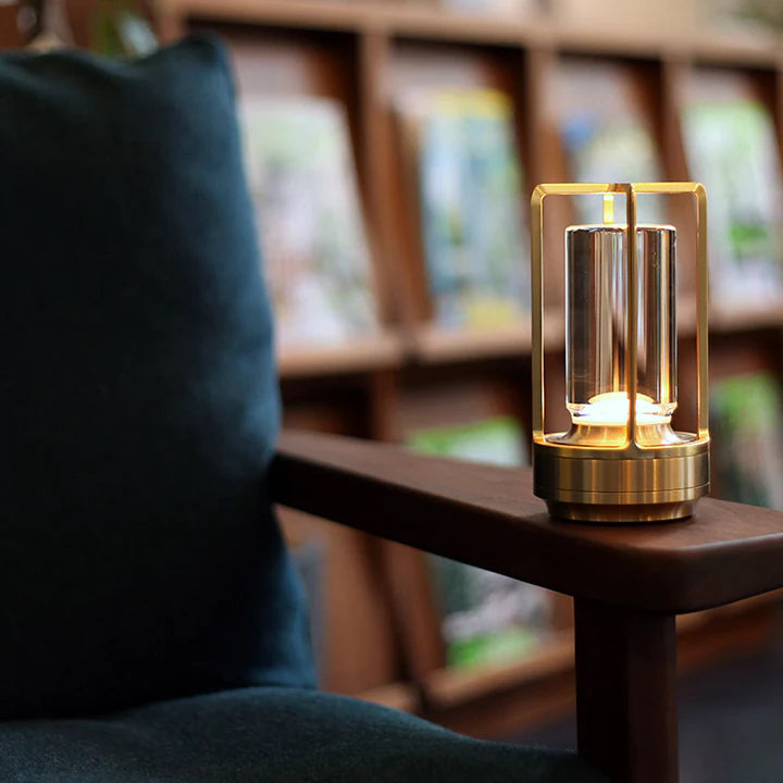 Rechargeable wireless LED table lamp with touch control