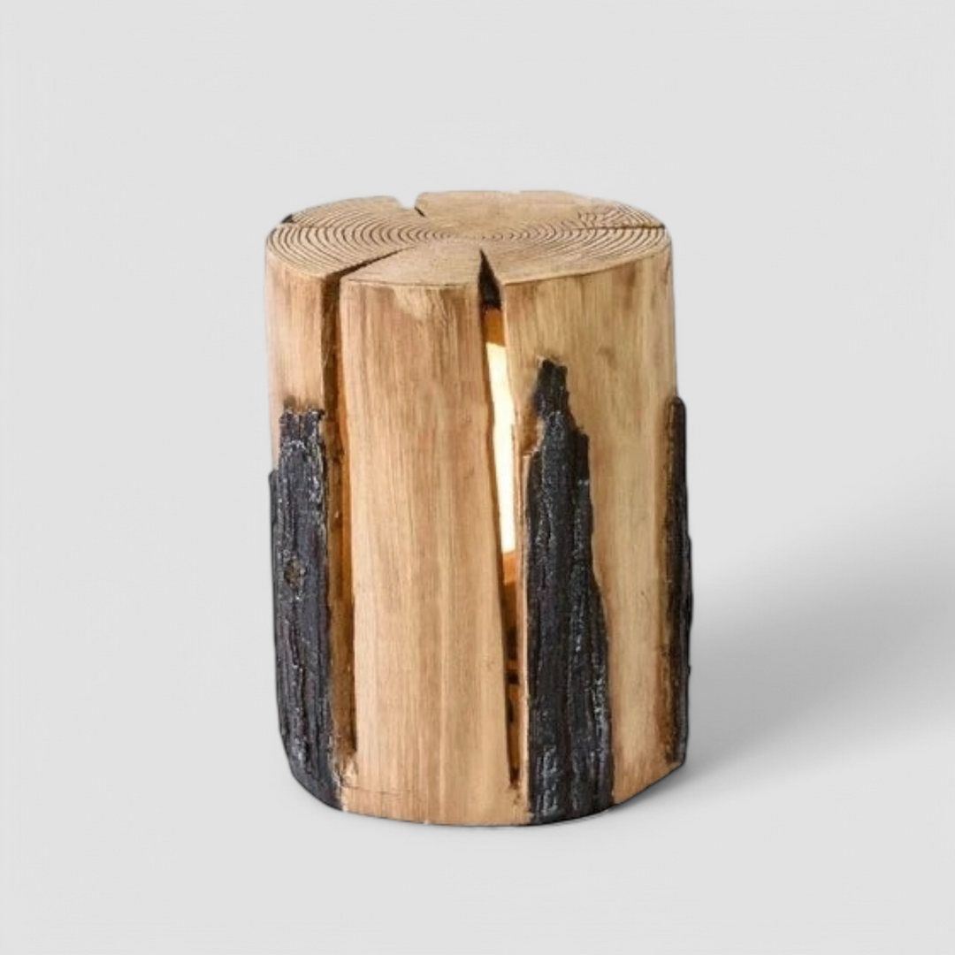 LUXELY - Outdoor Lamp Imitation Tree Stump Light Fixture with 50,000-Hour Lifespan-2