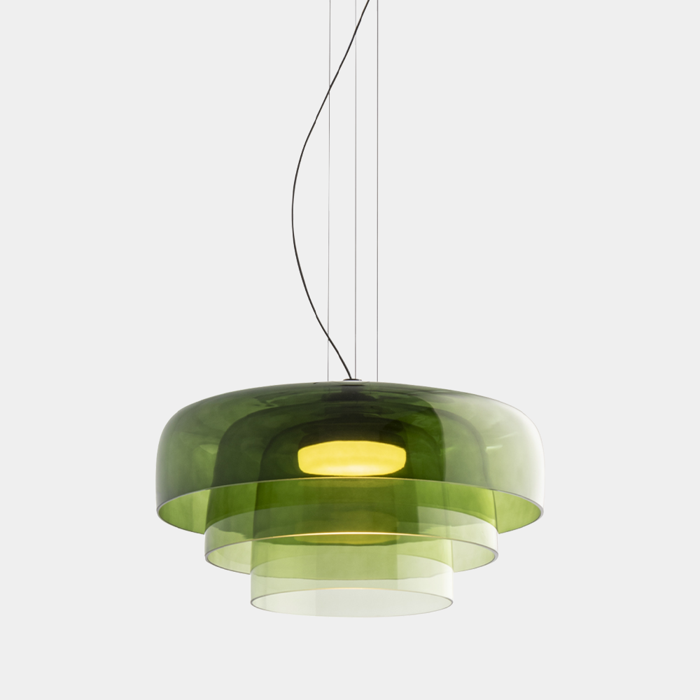 Moderne Pendelleuchte aus Glas & Metall – LED Hängeleuchte mit Warmlicht für Küche & Esszimmer