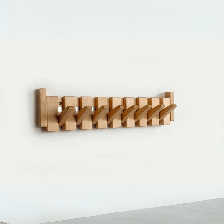 Wooden wall hook - Stylish piano-style coat hook for hallway, office and bedroom
