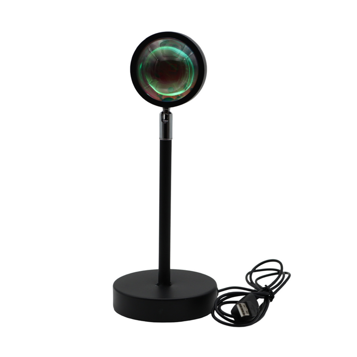 Atmospheric LED sunset lamp for warm lighting moments 