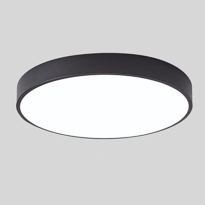 Nordic LED ceiling light made of wood – Round design in Scandinavian style