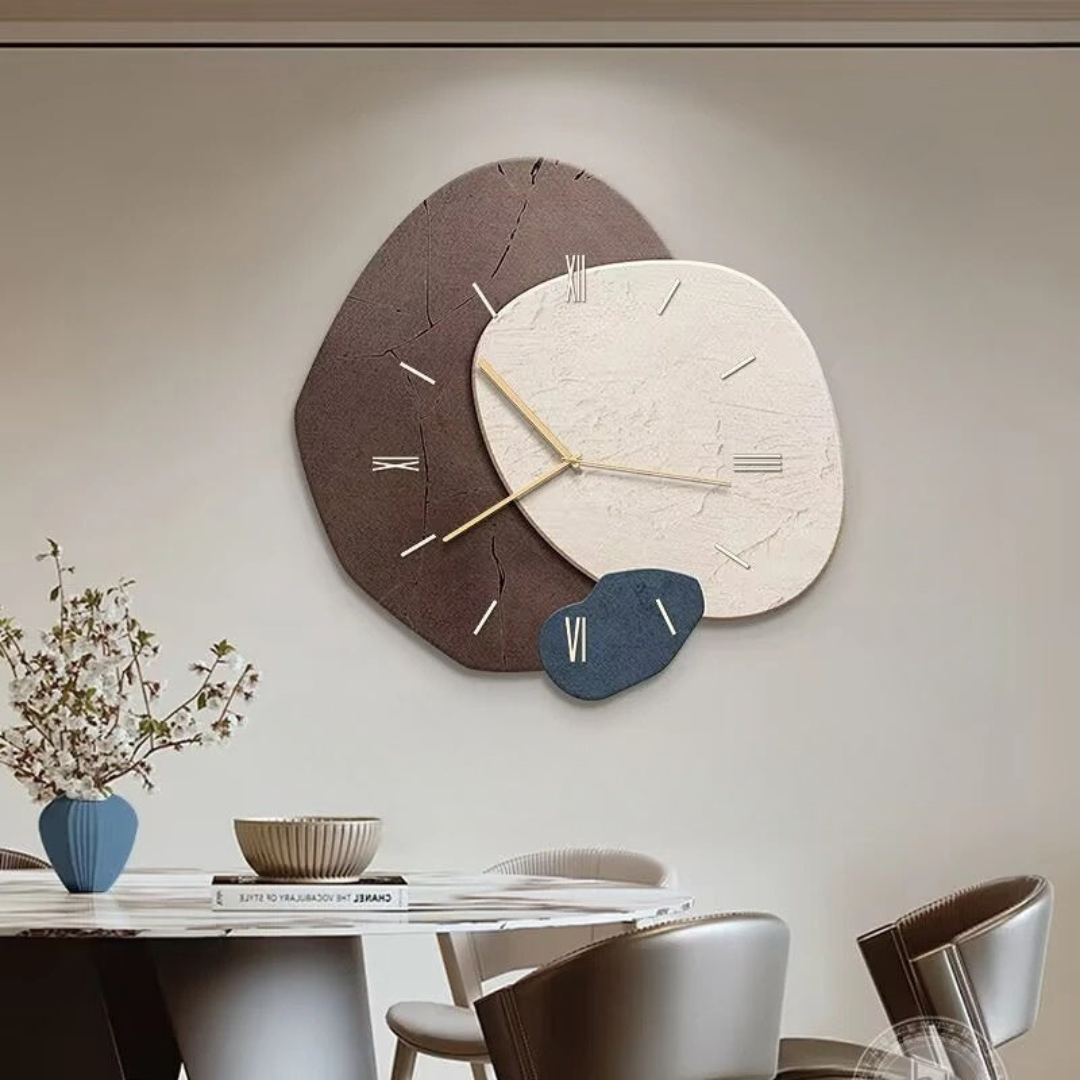 Brisva | Große Wanduhr Holz mit LED-Beleuchtung Modern 4