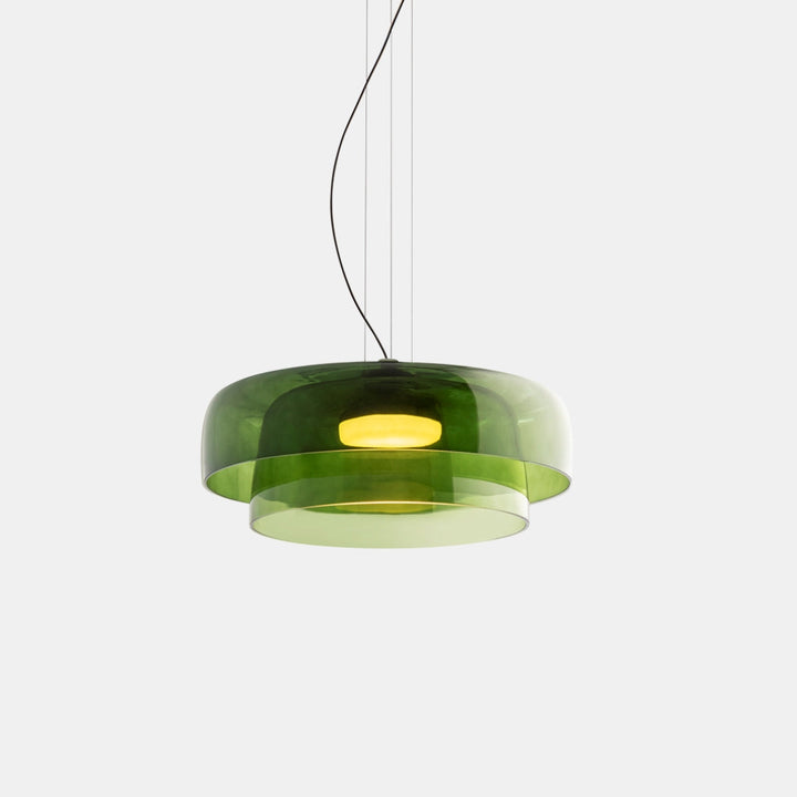 Moderne Pendelleuchte aus Glas & Metall – LED Hängeleuchte mit Warmlicht für Küche & Esszimmer