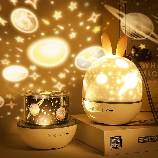 Sternenprojektor Nachtlampe für Kinder – dimmbar & sicher mit Musikfunktion