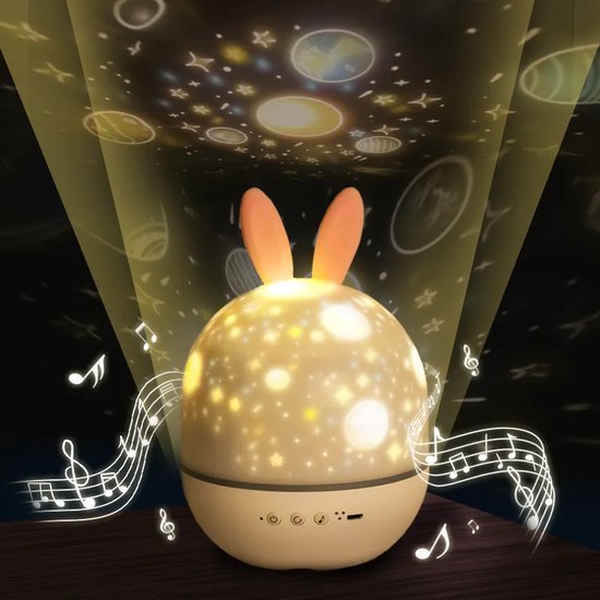 Sternenprojektor Nachtlampe für Kinder – dimmbar & sicher mit Musikfunktion