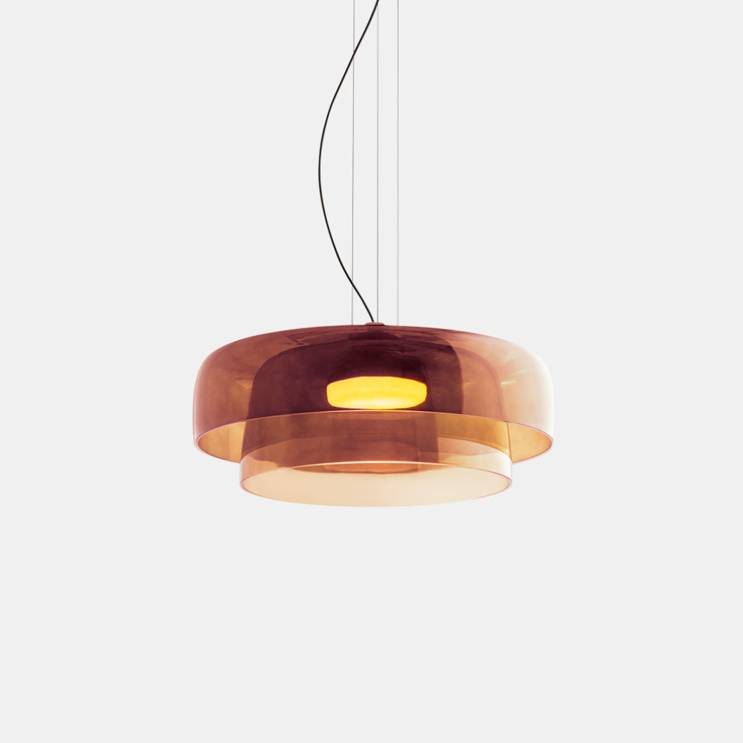 Moderne Pendelleuchte aus Glas & Metall – LED Hängeleuchte mit Warmlicht für Küche & Esszimmer