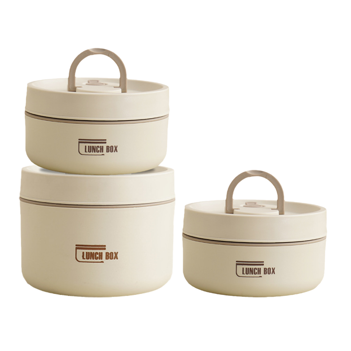 Isolierte Edelstahl-Lunchbox mit Tragetasche