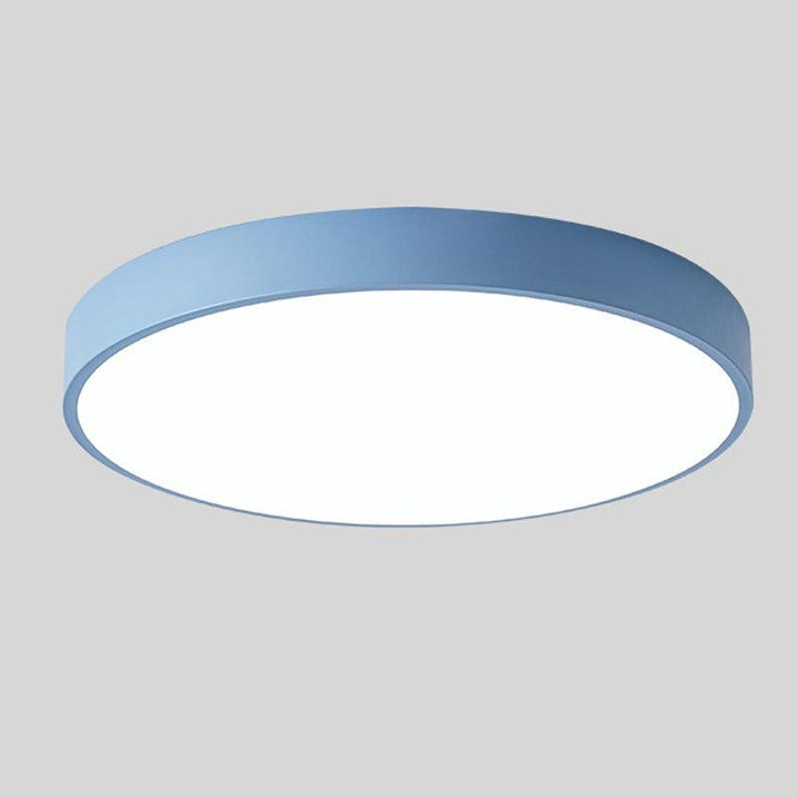 Nordic LED ceiling light made of wood – Round design in Scandinavian style