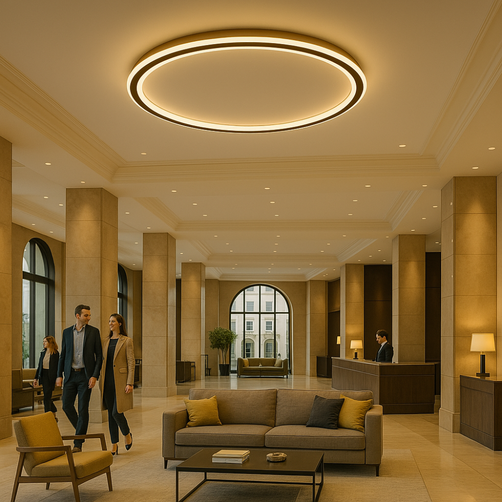 Scandinavian LED ceiling light – Modern, dimmable &amp; stylish for living room, dining room &amp; hallway