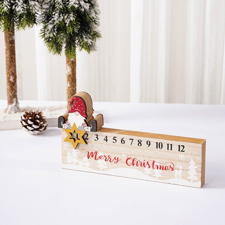 Weihnachtsmann-Mobile aus Holz als festliche Weihnachtsdekoration