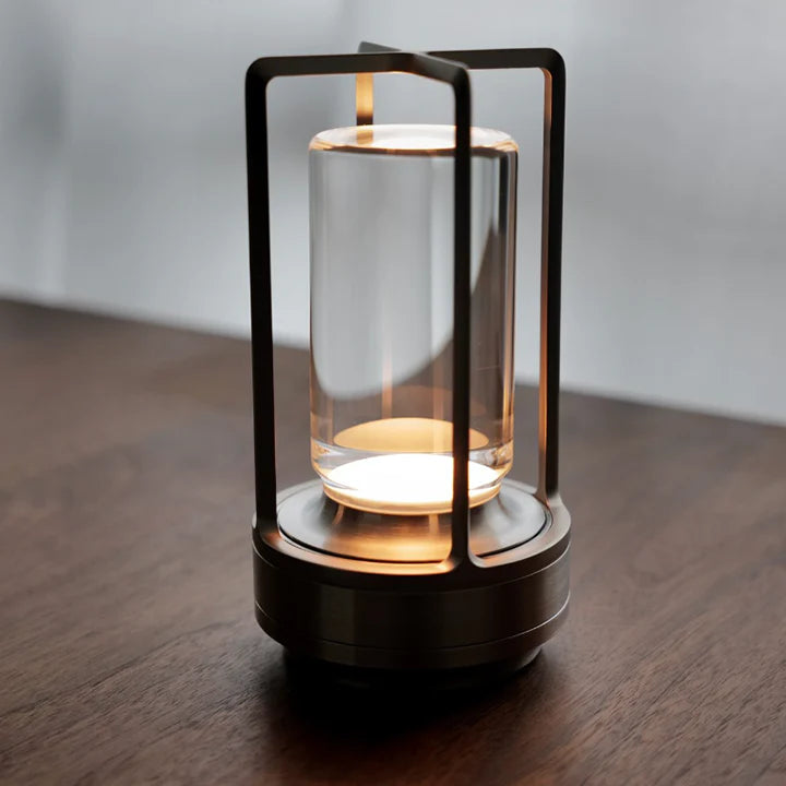 Rechargeable wireless LED table lamp with touch control