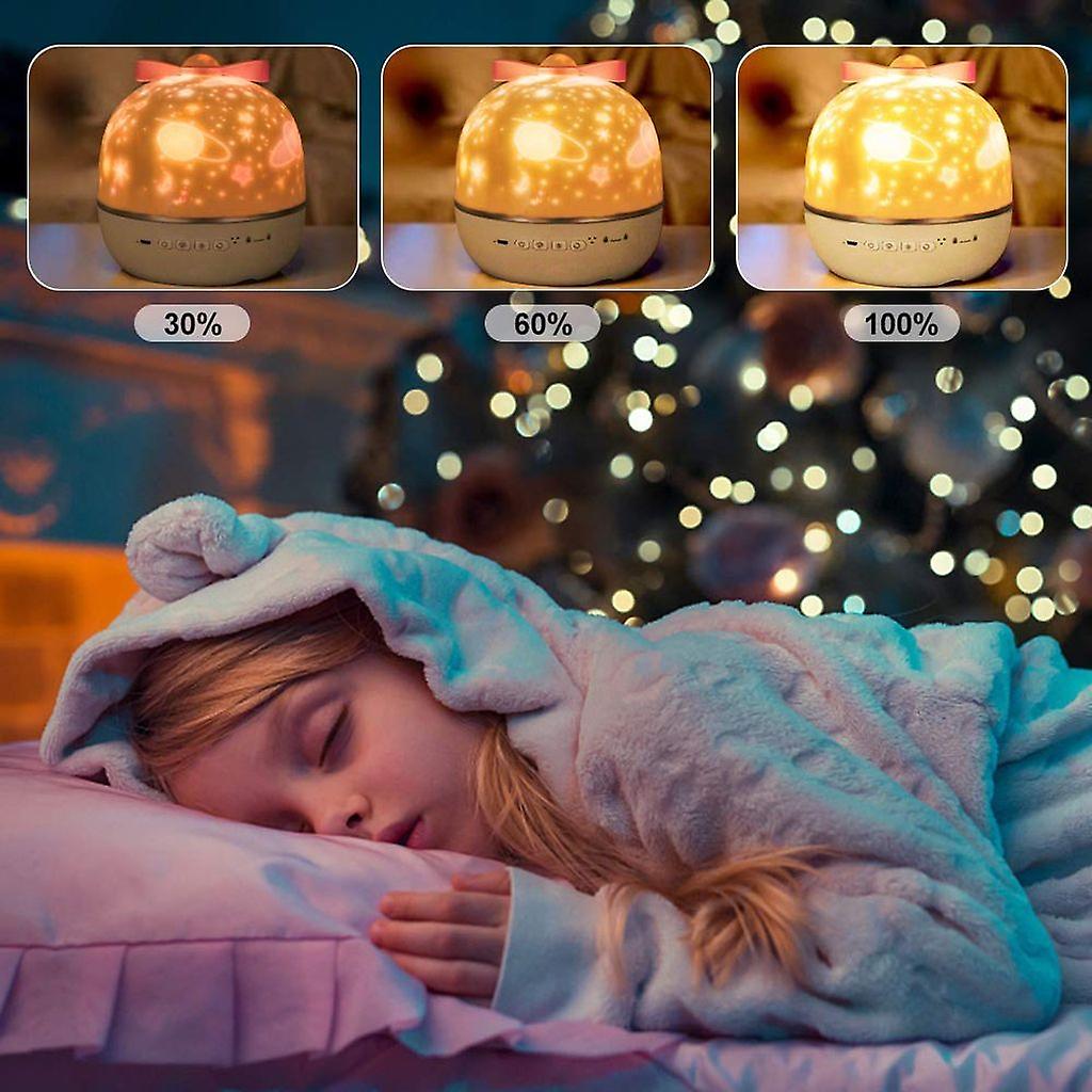Sternenprojektor Nachtlampe für Kinder – dimmbar & sicher mit Musikfunktion