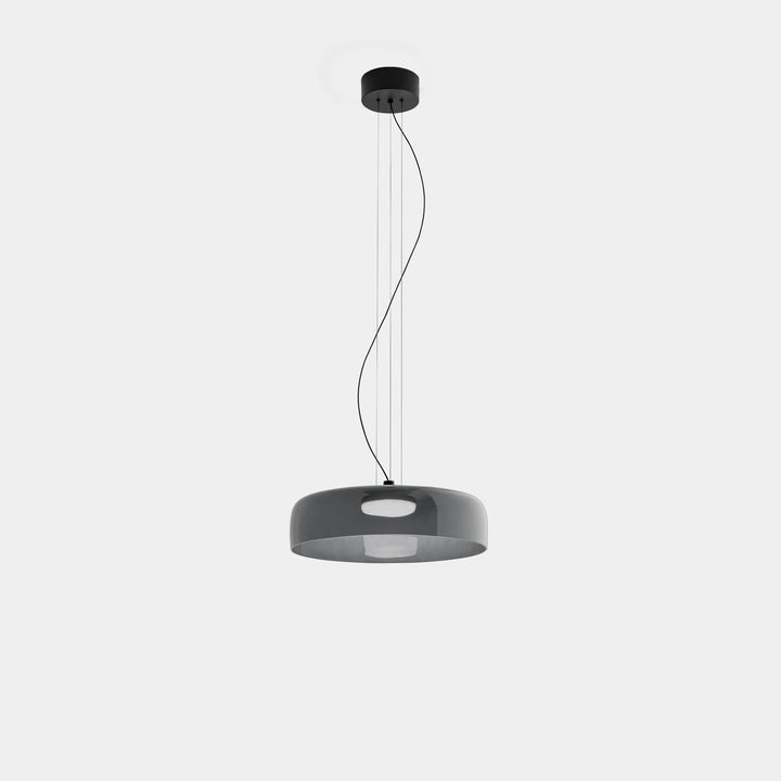 Moderne Pendelleuchte aus Glas & Metall – LED Hängeleuchte mit Warmlicht für Küche & Esszimmer