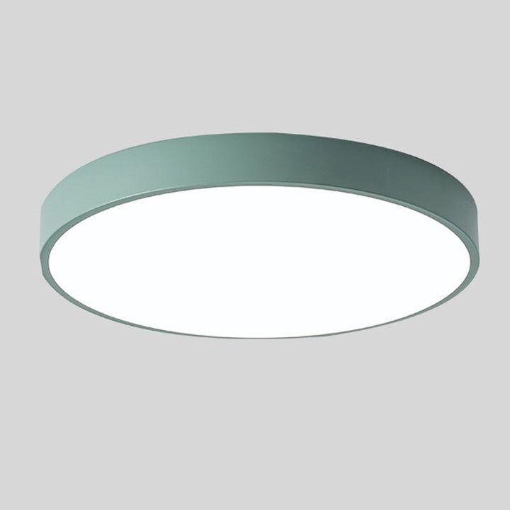 Nordic LED ceiling light made of wood – Round design in Scandinavian style