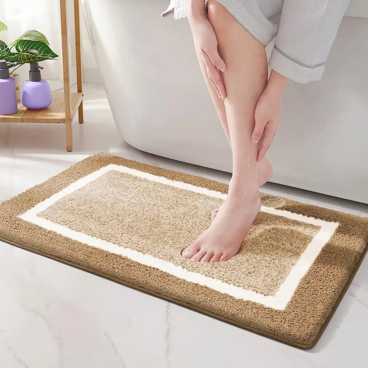 Badematte Aus Mikrofaser Mit Rutschhemmender Rückseite