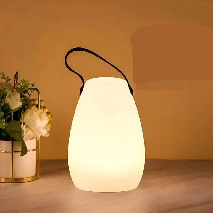 Waterproof wireless LED table lamp with 16 colors, dimmable &amp; portable for indoor &amp; outdoor use