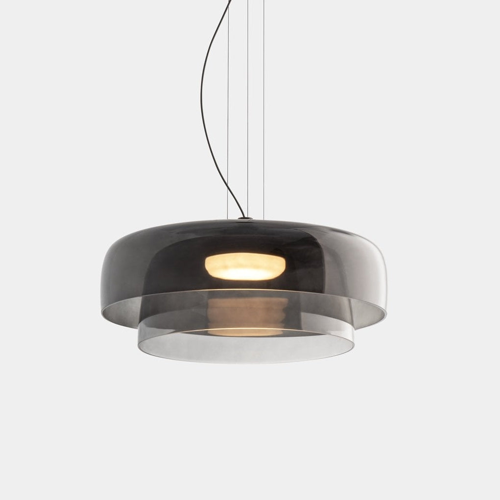 Moderne Pendelleuchte aus Glas & Metall – LED Hängeleuchte mit Warmlicht für Küche & Esszimmer