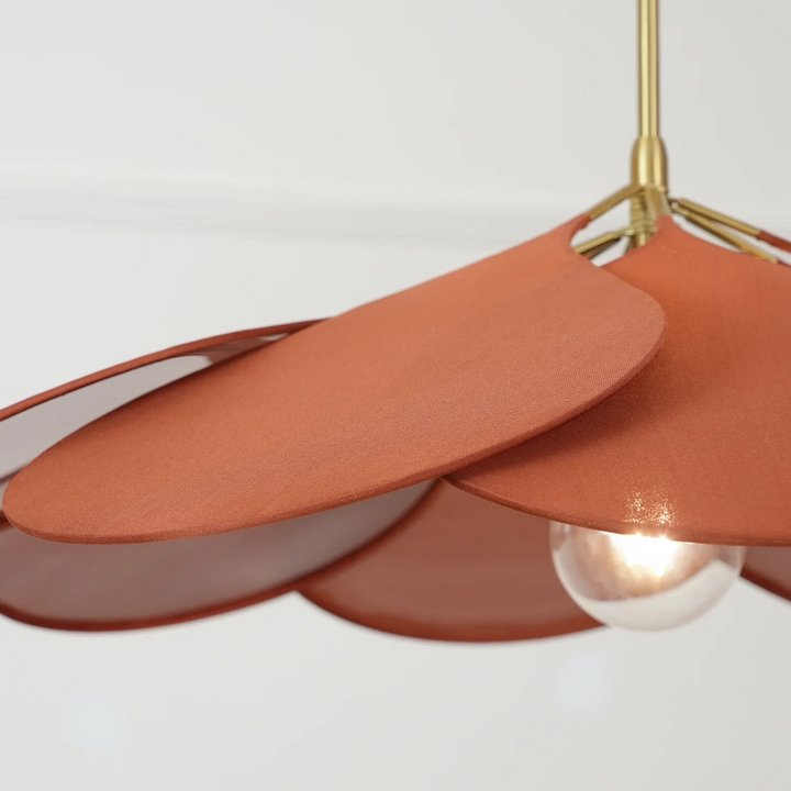 Deckenleuchte mit Blumen-Design aus Stoff