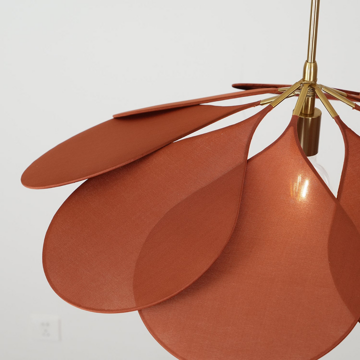 Deckenleuchte mit Blumen-Design aus Stoff