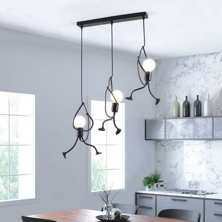 Playful pendant light in a doll design – charming lighting for a cheerful home