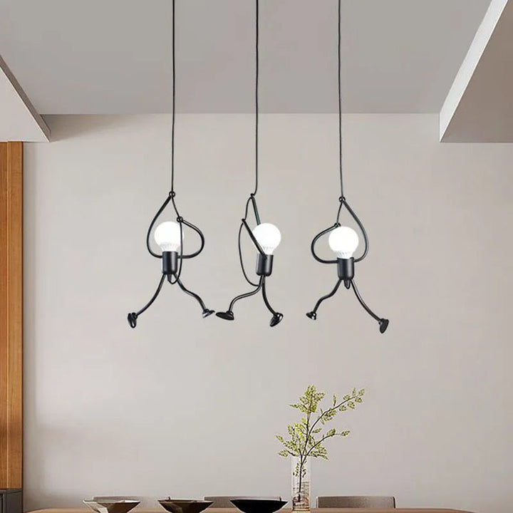 Playful pendant light in a doll design – charming lighting for a cheerful home