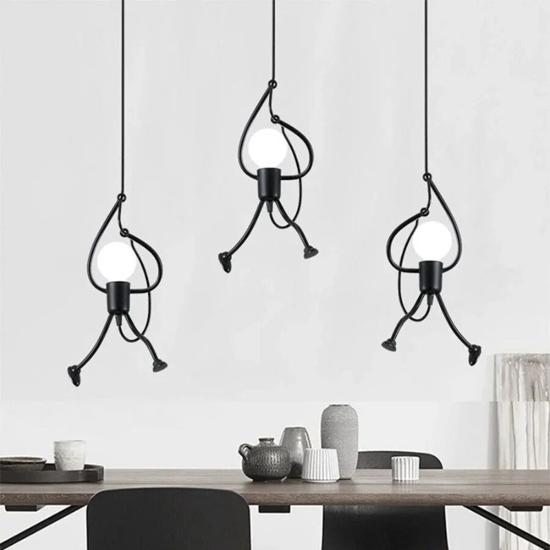 Playful pendant light in a doll design – charming lighting for a cheerful home
