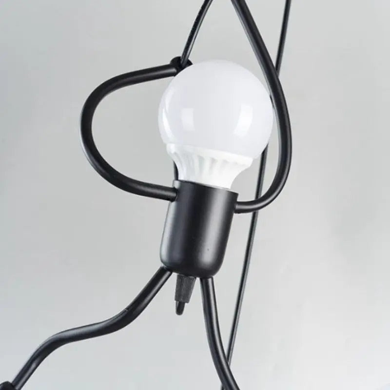 Playful pendant light in a doll design – charming lighting for a cheerful home