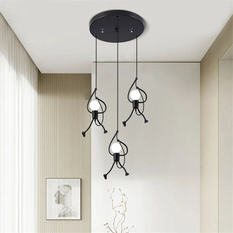 Playful pendant light in a doll design – charming lighting for a cheerful home