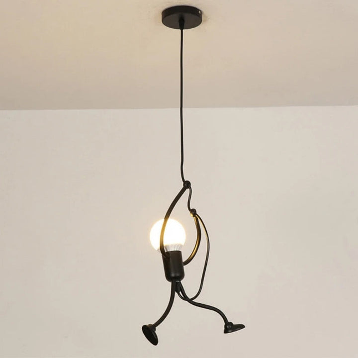 Playful pendant light in a doll design – charming lighting for a cheerful home