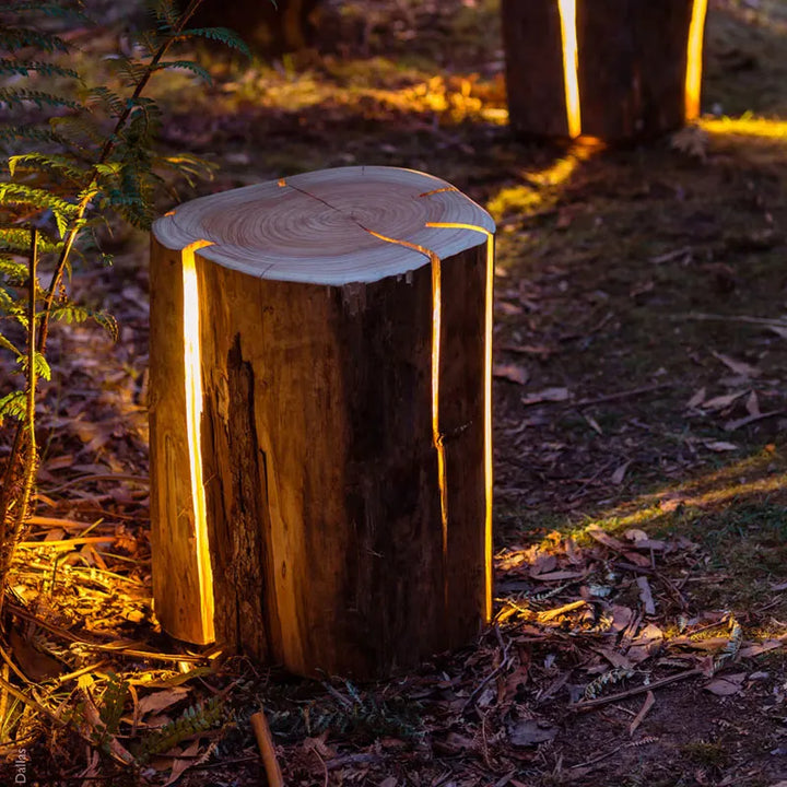 LUXELY - Outdoor Lamp Imitation Tree Stump Light Fixture with 50,000-Hour Lifespan-6