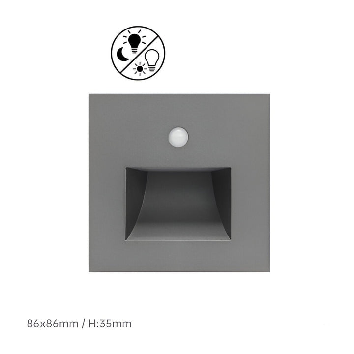 Intelligent LED wall light with motion sensor – Elegant smart home lighting for security &amp; style