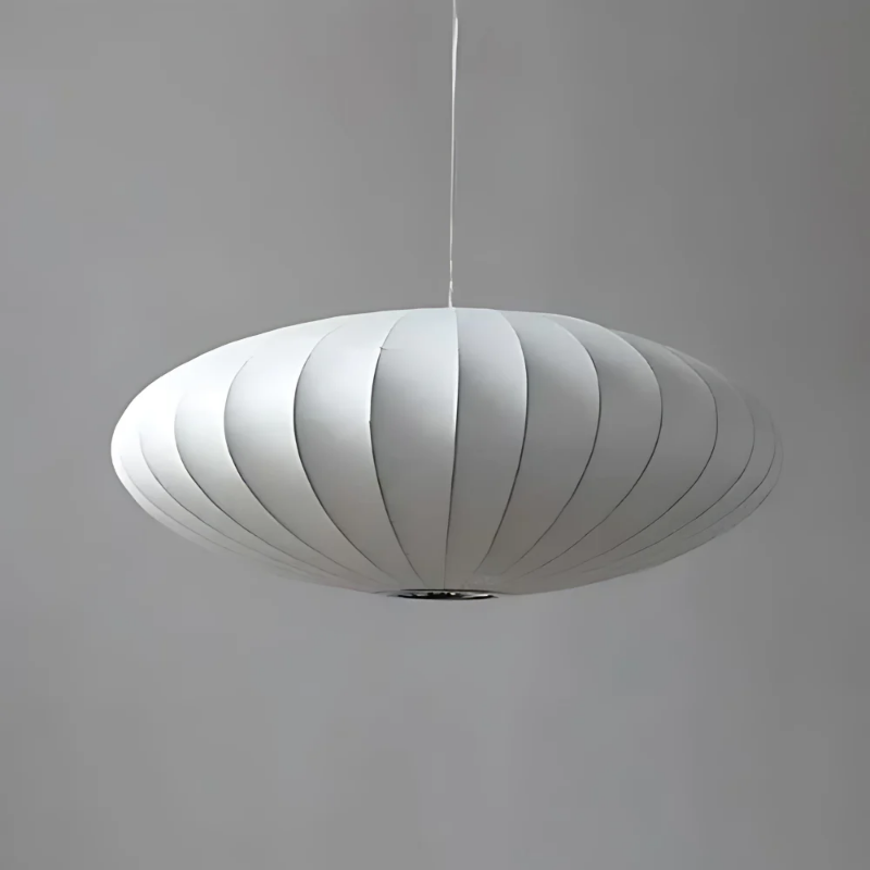 Silk Wabi-Sabi Chandelier – Elegant Japandi Pendant Lamp for Tranquil Living Spaces