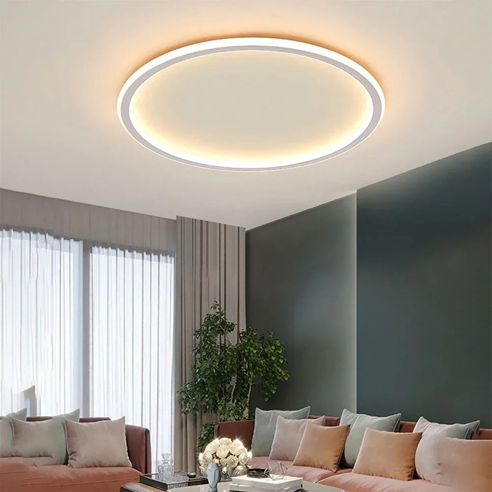 Scandinavian LED ceiling light – Modern, dimmable &amp; stylish for living room, dining room &amp; hallway