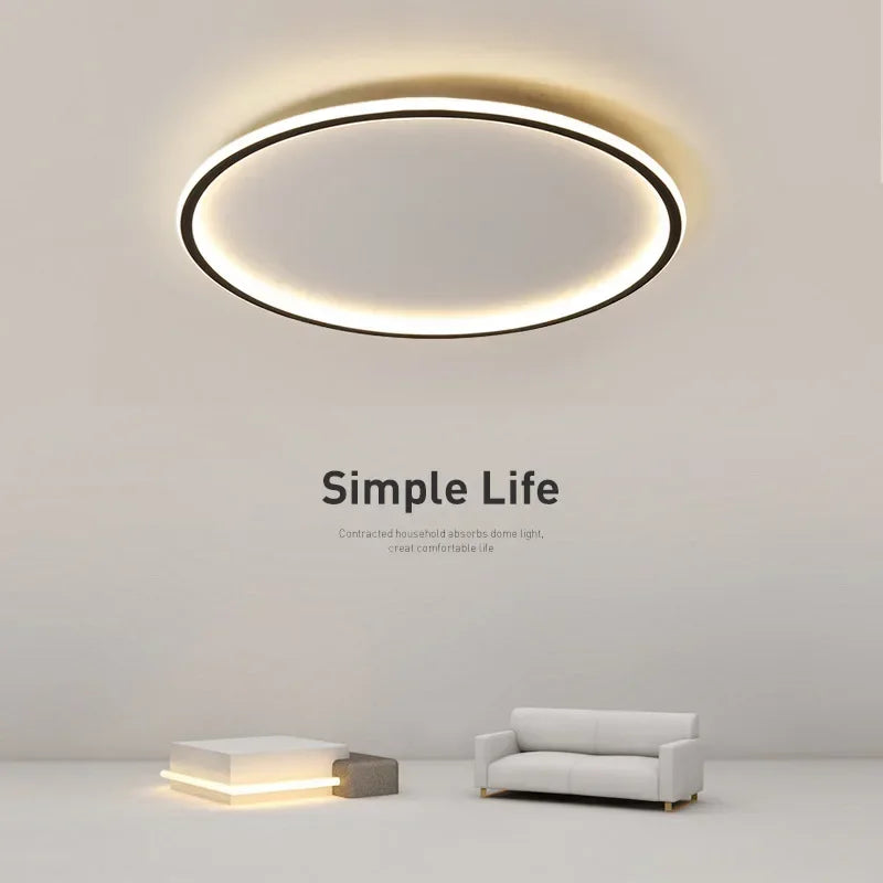Scandinavian LED ceiling light – Modern, dimmable &amp; stylish for living room, dining room &amp; hallway