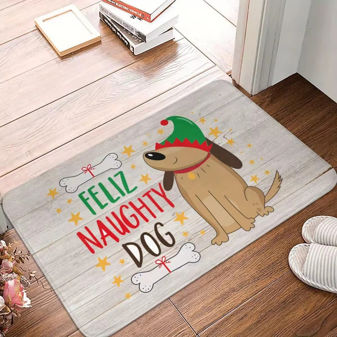 Festliche Türmatte zur weihnachtlichen Dekoration