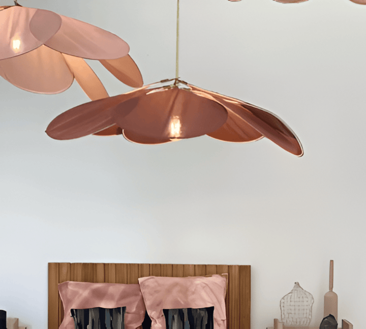 Deckenleuchte mit Blumen-Design aus Stoff