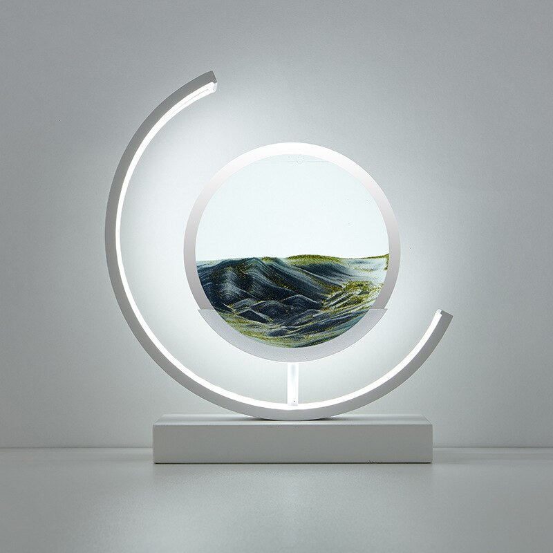 Calming Sand Art Table Lamp - Peaceful Home Decoration