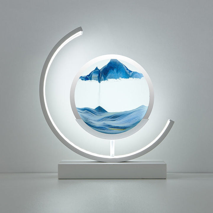 Calming Sand Art Table Lamp - Peaceful Home Decoration