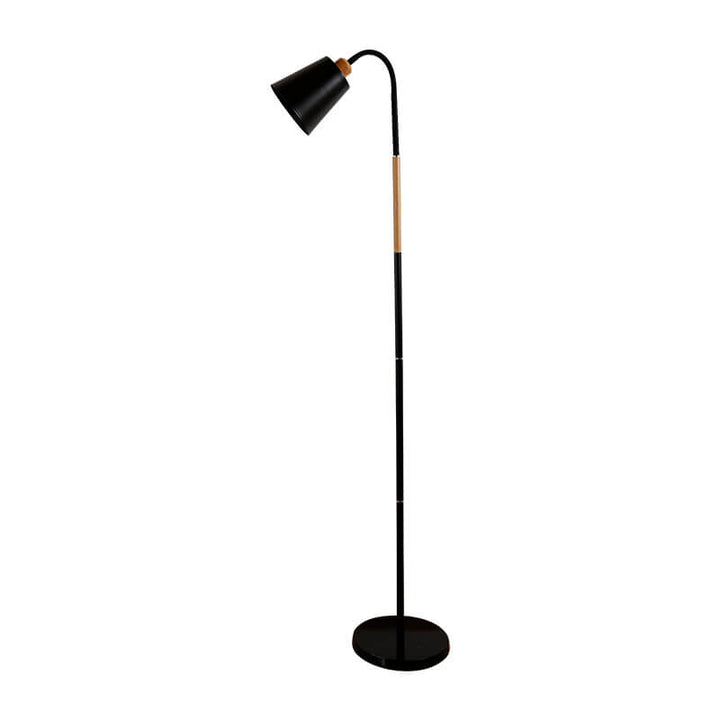 Minimalistische Stehlampe mit Eisenfuß