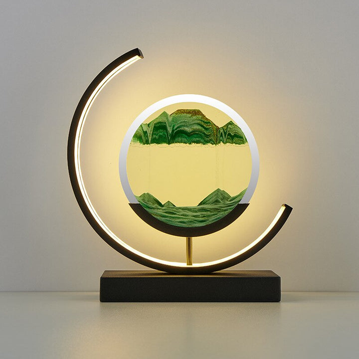 Calming Sand Art Table Lamp - Peaceful Home Decoration