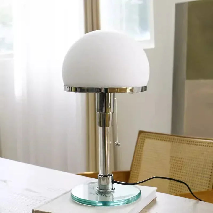 Bauhaus Sphere table lamp with glass globe shade