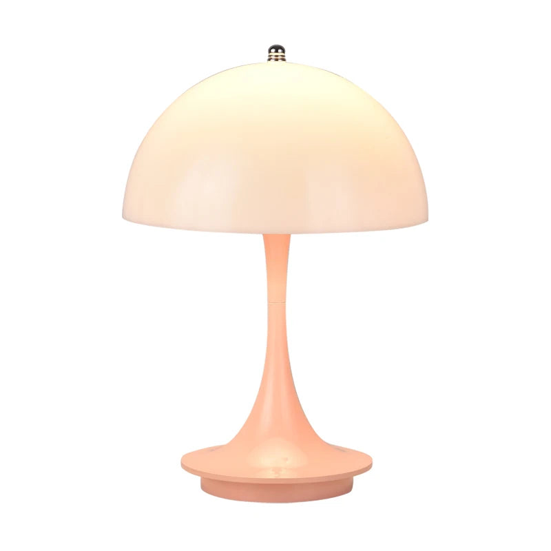 Danish mushroom-shaped table lamp in Nordic style with wireless charging