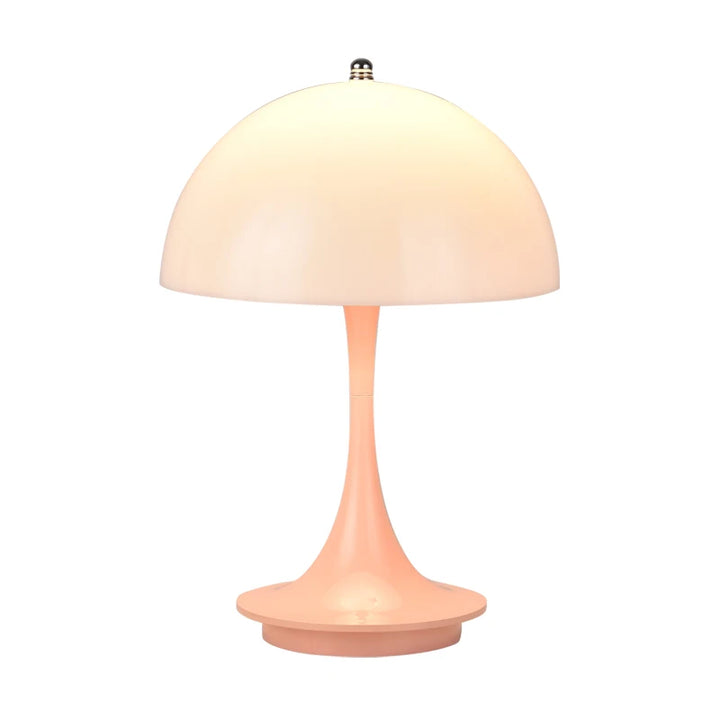 Danish mushroom-shaped table lamp in Nordic style with wireless charging