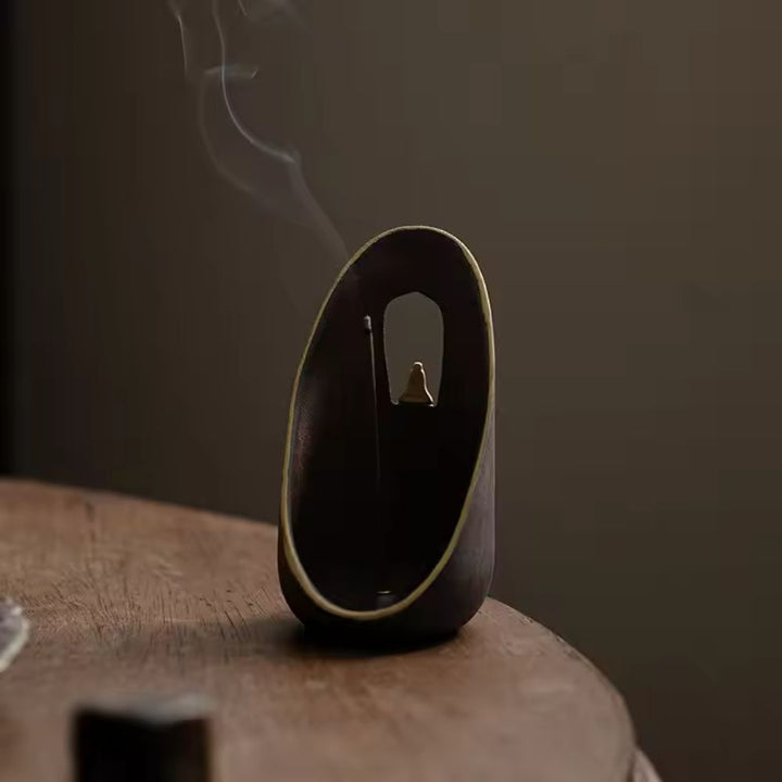 Ceramic incense stick holder – Zen Flow ash catcher