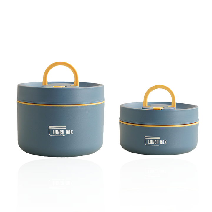 Isolierte Edelstahl-Lunchbox mit Tragetasche